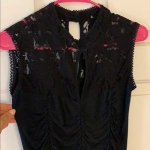 Black sexy dress with lace